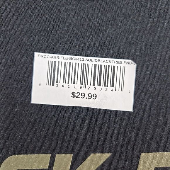 Black Rifle Coffee T-Shirt Black Short Sleeve Men's L Army Green Logo Chest Gun - Picture 3 of 7